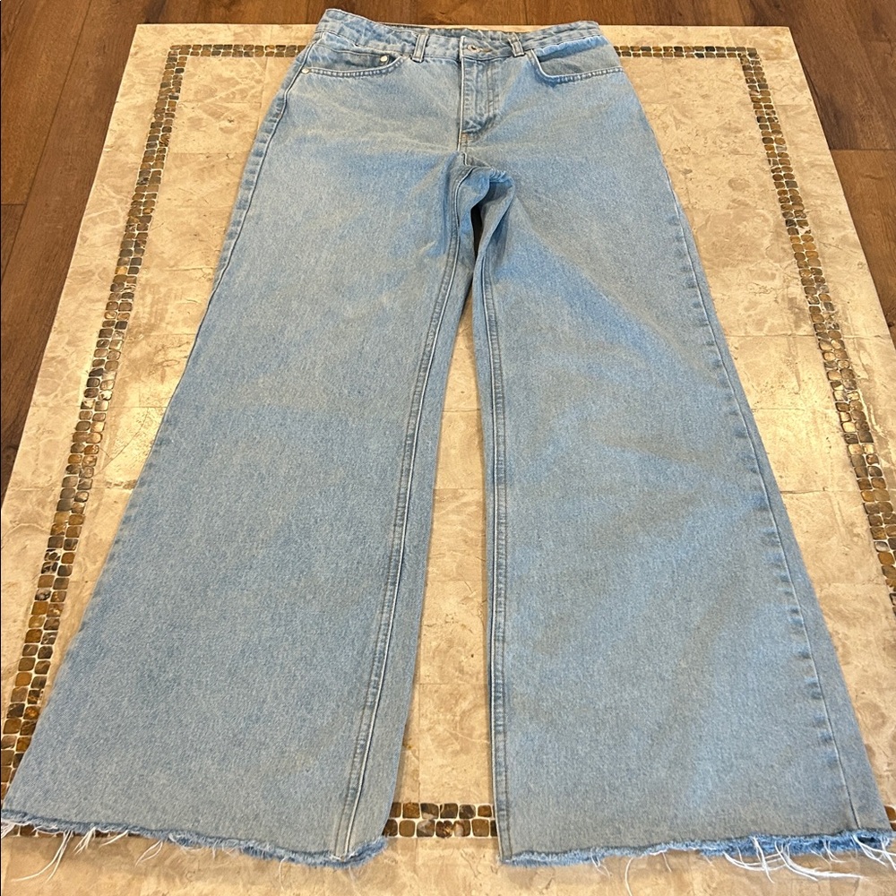 The Ragged Priest Wide Leg denim jeans rigid non-stretch Women’s Jeans Size 28